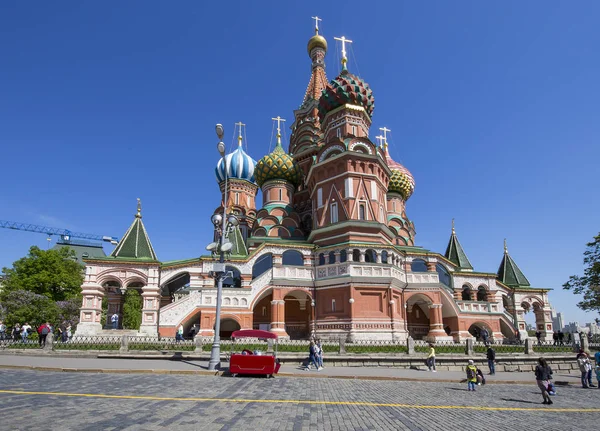 Moskova Rusya Mayıs 2018 Aziz Basil Katedrali Tapınak Fesleğen Mübarek — Stok fotoğraf