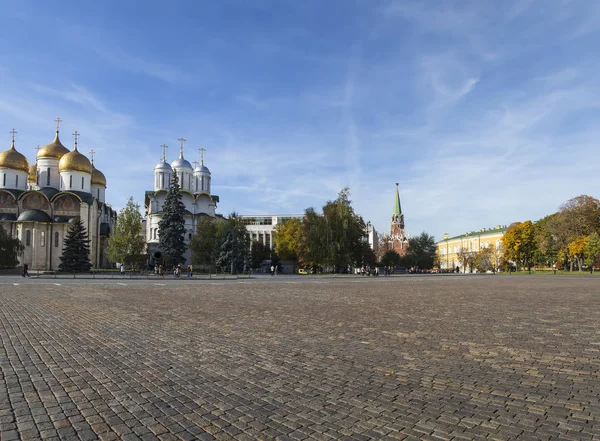 Moskva Rusko Října 2018 Uvnitř Moskevského Kremlu Rusko Den Panoramatický — Stock fotografie