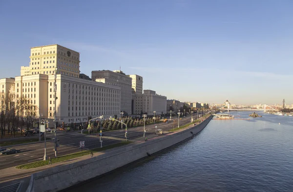 Moscow Rússia Novembro 2018 Edifício Principal Ministério Defesa Federação Russa — Fotografia de Stock