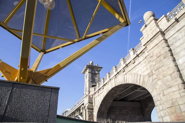 Vista Del Ponte Pushkinsky Andreevsky Mosca Russia — Foto Stock