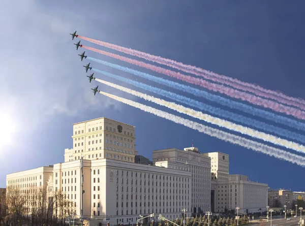 Mosca Russia Novembre 2018 Edificio Principale Del Ministero Della Difesa — Foto Stock