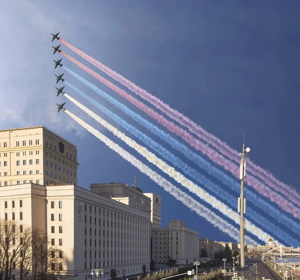 Moskau Russland November 2018 Hauptgebäude Des Verteidigungsministeriums Der Russischen Föderation — Stockfoto