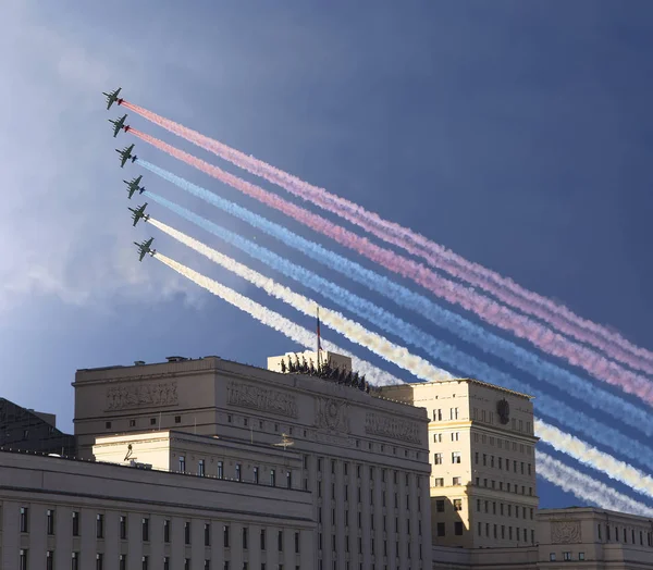 Moscow Rússia Novembro 2018 Edifício Principal Ministério Defesa Federação Russa — Fotografia de Stock