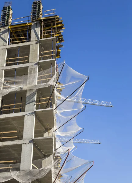 Multi Storey Building Construction New Residential Complex Moscow Russia — Stock Photo, Image