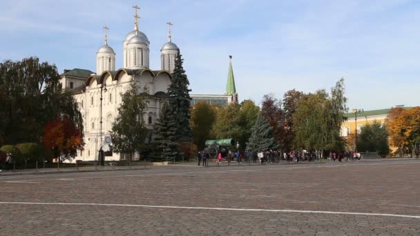 Μόσχα Ρωσία Οκτωβρίου 2018 Εσωτερικό Του Κρεμλίνου Μόσχας Ρωσία Ημέρα — Αρχείο Βίντεο