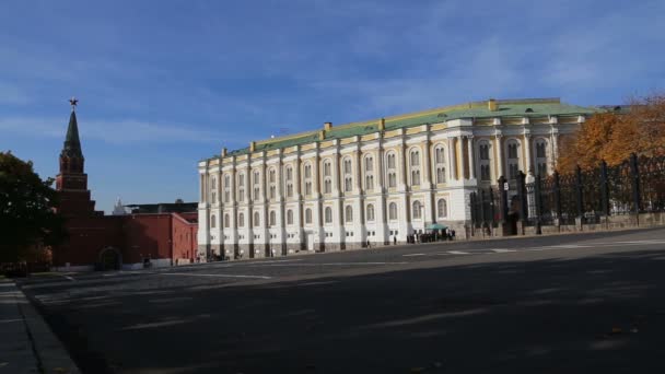 Εσωτερικό Του Κρεμλίνου Μόσχας Ρωσία Ημέρα — Αρχείο Βίντεο
