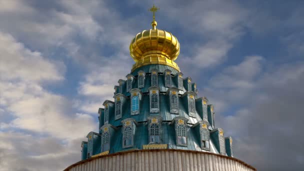 Biara Kebangkitan Biara Voskresensky Biara Novoiyerusalimsky Atau Biara Yerusalem Baru — Stok Video