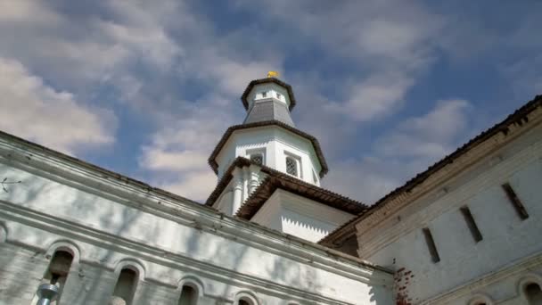 Resurrection Monastery Voskresensky Monastery Novoiyerusalimsky Monastery New Jerusalem Monastery Sky — Stock Video