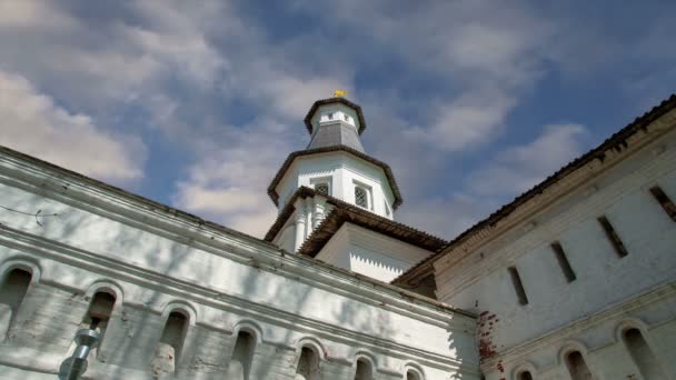 Diriliş Monastery Voskresensky Monastery Novoiyerusalimsky Monastery New Jerusalem Monastery Gökyüzüne — Stok video