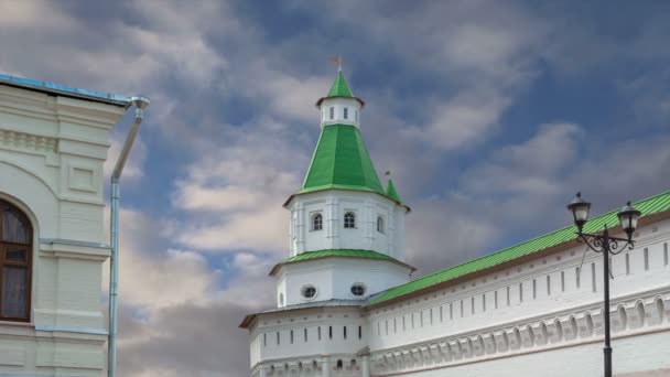 Воскресіння Monastery Voskresensky Monastery Novoiyerusalimsky Monastery New Jerusalem Monastery Проти — стокове відео