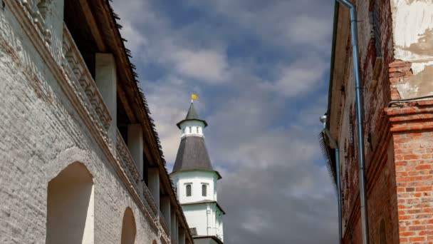 Monasterio Resurrección Monasterio Voskresensky Monasterio Novoiyerusalimsky Monasterio Nueva Jerusalén Contra — Vídeo de stock