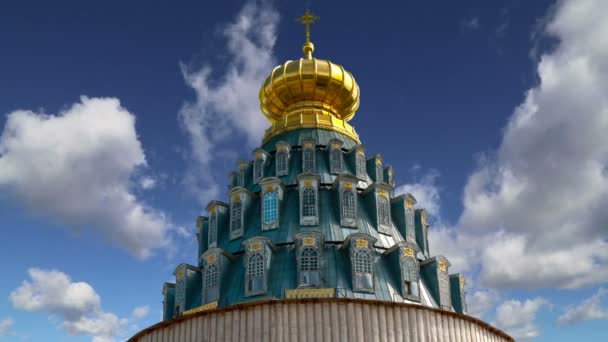 Zmartwychwstanie Monastery Voskresensky Monastery Novoiyerusalimsky Monastery New Jerusalem Monastery Tle — Wideo stockowe