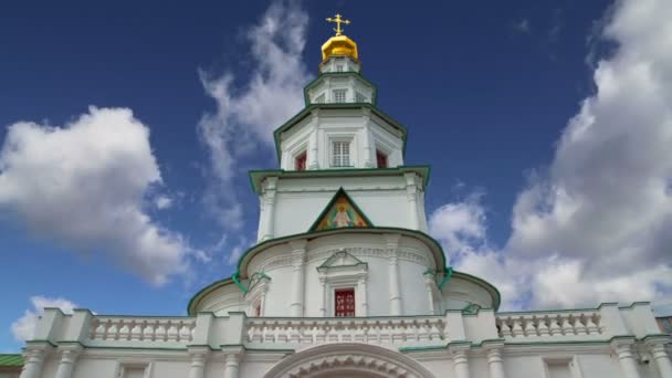 Vzkříšení Monastery Voskresensky Monastery Novoiyerusalimsky Monastery New Jerusalem Monastery Proti — Stock video