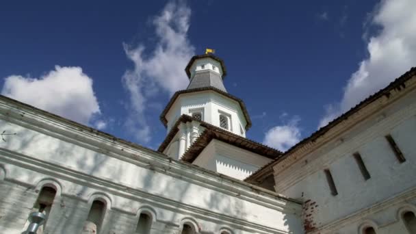 Vzkříšení Monastery Voskresensky Monastery Novoiyerusalimsky Monastery New Jerusalem Monastery Proti — Stock video