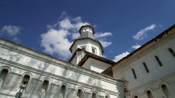 Resurrection Monastery Voskresensky Monastery Novoiyerusalimsky Monastery New Jerusalem Monastery Sky — Stock Video