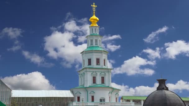 Resurrection Monastery Voskresensky Monastery Novoiyerusalimsky Monastery New Jerusalem Monastery Sky — Stock Video
