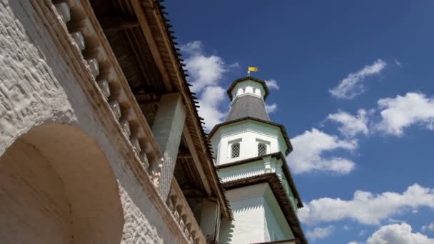 Vzkříšení Monastery Voskresensky Monastery Novoiyerusalimsky Monastery New Jerusalem Monastery Proti — Stock video