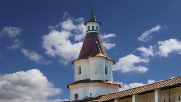 Diriliş Monastery Voskresensky Monastery Novoiyerusalimsky Monastery New Jerusalem Monastery Gökyüzüne — Stok video