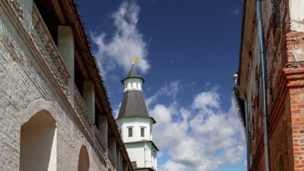 Vzkříšení Monastery Voskresensky Monastery Novoiyerusalimsky Monastery New Jerusalem Monastery Proti — Stock video