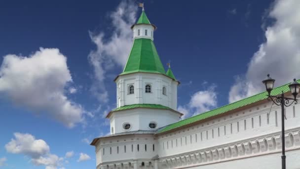 Feltámadás Monastery Voskresensky Monastery Novoiyerusalimsky Monastery New Jerusalem Monastery Ellen — Stock videók