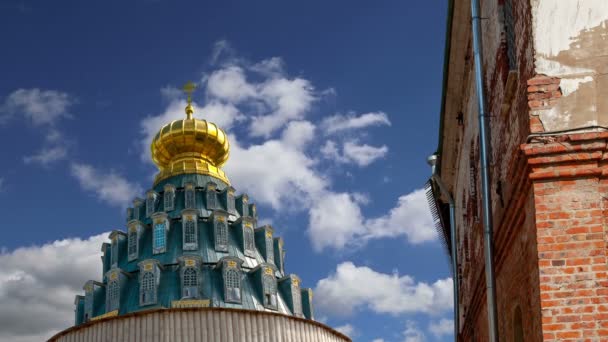 Mosteiro Ressurreição Mosteiro Voskresensky Mosteiro Novoiyerusalimsky Novo Mosteiro Jerusalém Contra — Vídeo de Stock
