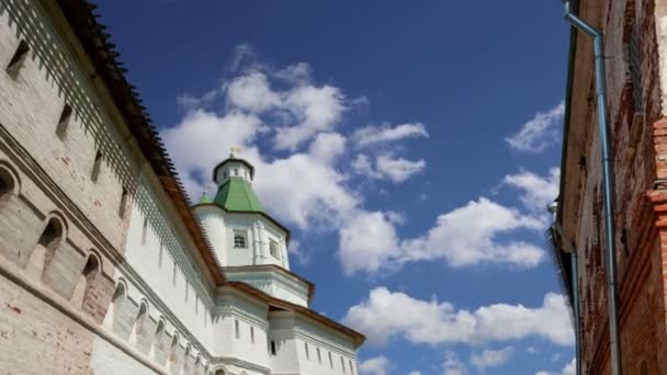 Resurrection Monastery Voskresensky Monastery Novoiyerusalimsky Monastery New Jerusalem Monastery Sky — Stock Video