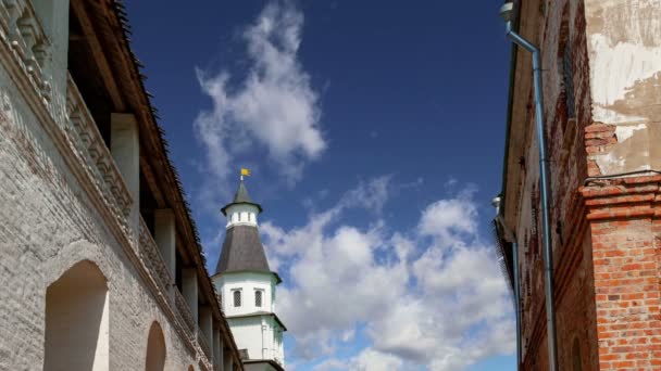 Resurrection Monastery Voskresensky Monastery Novoiyerusalimsky Monastery New Jerusalem Monastery Sky — Stock Video