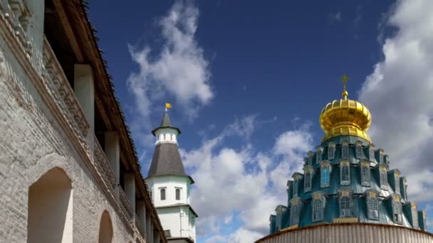 Feltámadás Monastery Voskresensky Monastery Novoiyerusalimsky Monastery New Jerusalem Monastery Ellen — Stock videók