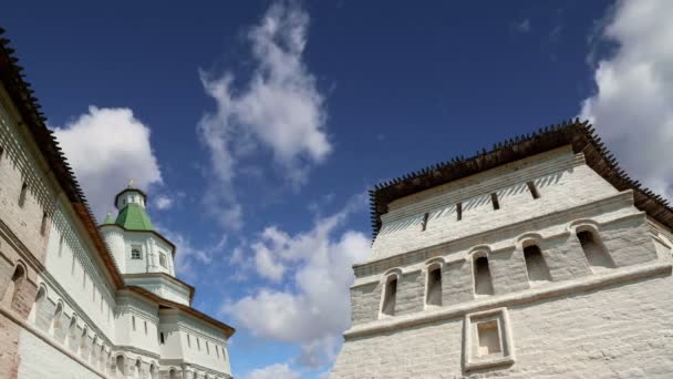 Resurrection Monastery Voskresensky Monastery Novoiyerusalimsky Monastery New Jerusalem Monastery Sky — Stock Video