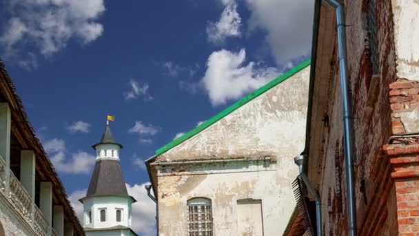 Zmartwychwstanie Monastery Voskresensky Monastery Novoiyerusalimsky Monastery New Jerusalem Monastery Tle — Wideo stockowe