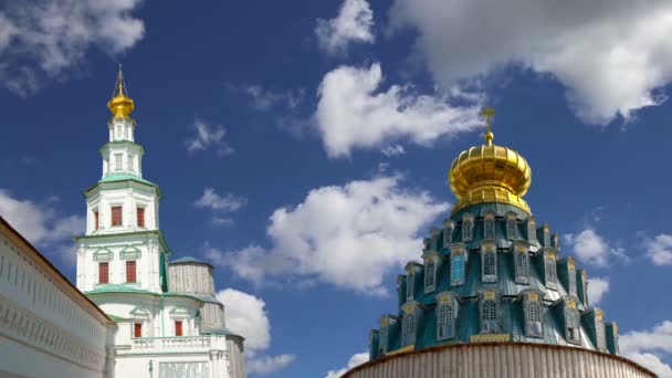 Vzkříšení Monastery Voskresensky Monastery Novoiyerusalimsky Monastery New Jerusalem Monastery Proti — Stock video