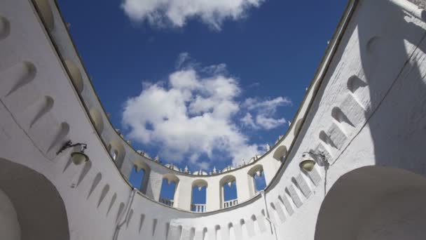 Torre Kutafya Contra Cielo Dentro Del Kremlin Moscú Rusia Día — Vídeos de Stock