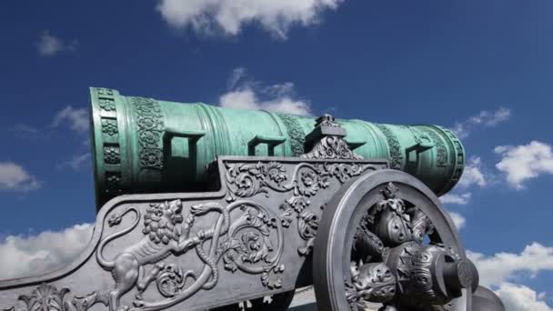 Canon Tsar Contre Ciel Moscou Kremlin Russie Est Grand Canon — Video