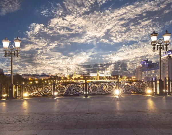 Kremlin Nuit Moscou Russie Vue Populaire Moscou — Photo