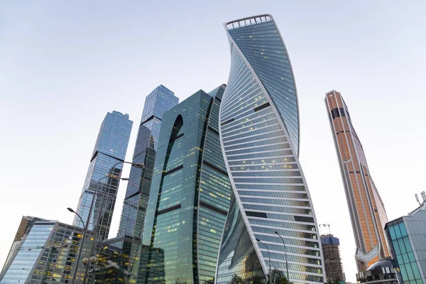 Wolkenkrabbers Van Het International Business Center Stad Moskou Rusland — Stockfoto