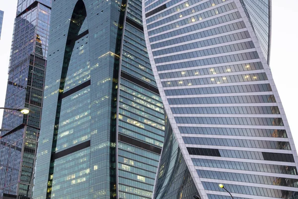 Arranha Céus Centro Internacional Negócios Cidade Moscou Rússia — Fotografia de Stock