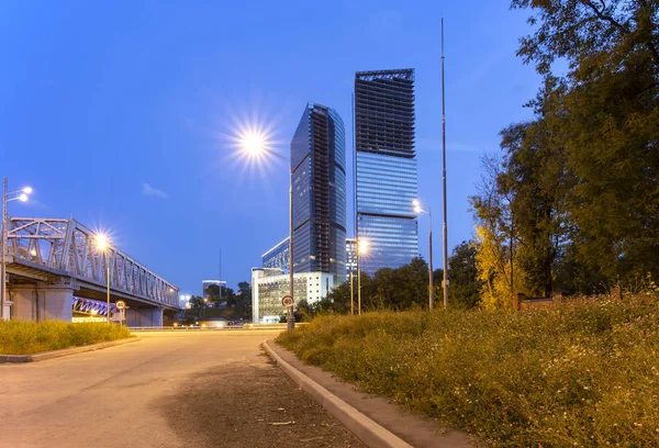 Wieżowce International Business Center Miasto Moskwa Rosja — Zdjęcie stockowe