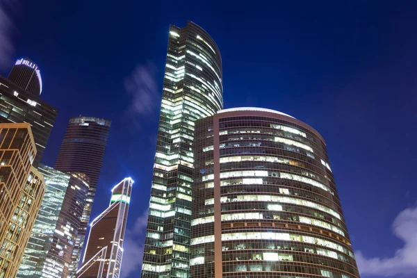 Felhőkarcolók Nemzetközi Üzleti Központ Város Moszkva Oroszország — Stock Fotó