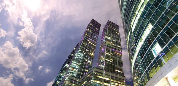 Moscow Oroszország Augusztus 2017 Felhőkarcolók Nemzetközi Üzleti Központ City Moszkva — Stock Fotó