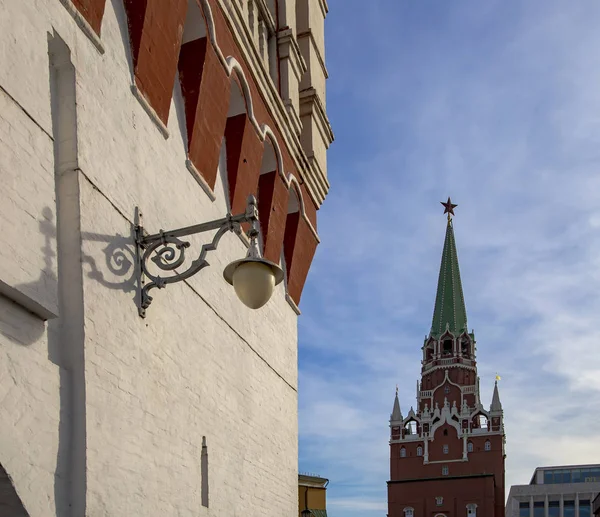 Troitskaya Tower Trinity Toren Binnenkant Van Het Kremlin Moskou Dag — Stockfoto