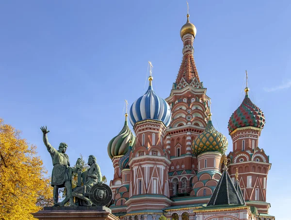 Basilikum Kathedrale Basilikum Tempel Rotes Quadrat Moskau Russland — Stockfoto