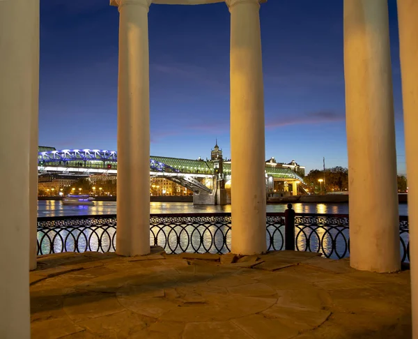 Rotunda Nasypie Pushkinskaya Gorkiego Parku Moskwie Rosja Architekt Kazakov Zbudowany — Zdjęcie stockowe