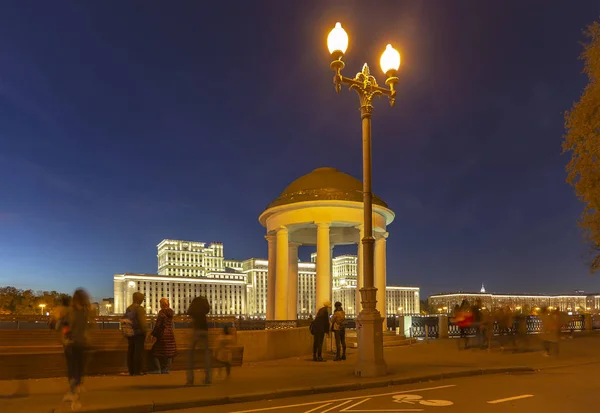 Bâtiment Principal Ministère Défense Fédération Russie Minoboron Nuit Est Organe — Photo