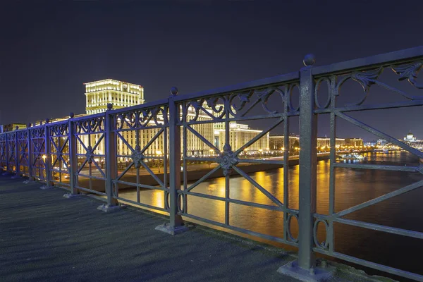 Bâtiment Principal Ministère Défense Fédération Russie Minoboron Nuit Est Organe — Photo