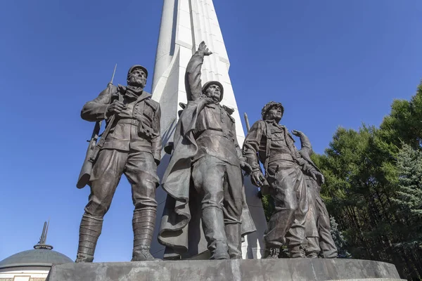 Moskau Russland September 2014 Denkmal Für Länder Der Hitler Koalition — Stockfoto