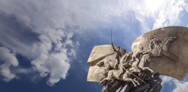 Moskova, Rusya Eylül 16, 2014: Poklonnaya Hill Zafer Parkı'nda kahramanlar Birinci Dünya Savaşı Anıtı, Moskova, Rusya  