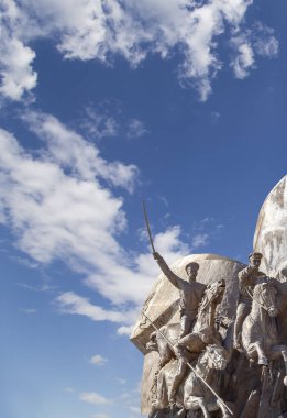 Moskova, Rusya Eylül 16, 2014: Poklonnaya Hill Zafer Parkı'nda kahramanlar Birinci Dünya Savaşı Anıtı, Moskova, Rusya  