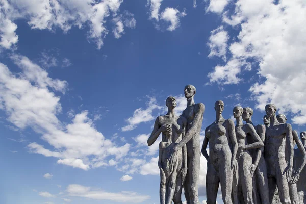 Moscú Rusia Septiembre 2014 Monumento Tragedia Los Pueblos Parque Victoria —  Fotos de Stock