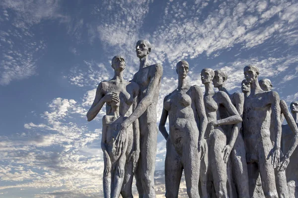 Moscú Rusia Septiembre 2014 Monumento Tragedia Los Pueblos Parque Victoria —  Fotos de Stock