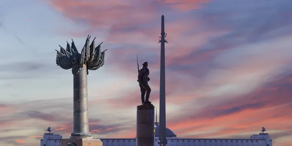 Moscú Rusia Septiembre 2014 Monumento Guerra Parque Victoria Poklonnaya Hill — Foto de Stock